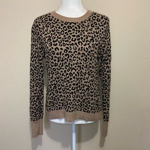 Cheetah print long sleeve shirt